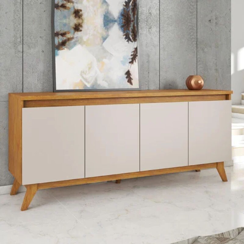 Buffet Filipe Mel/Off 4 Portas Larg. 1.56m - Viero