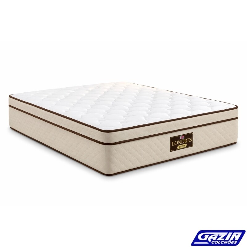 Colchão Casal Londres 138x188x32 Molas BlueWave - Gazin | Suporta até 240kg