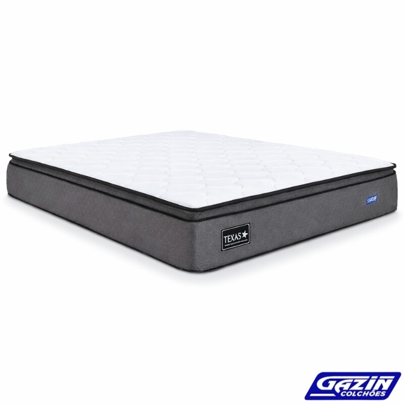Colchão Queen Texas 158x198x29 Molas BlueWave - Gazin | Suporta até 240kg