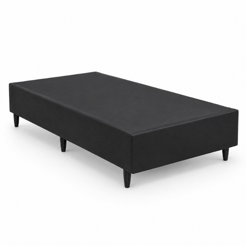 Box Solteiro Korino Preto 88x188x37 - Ortobel