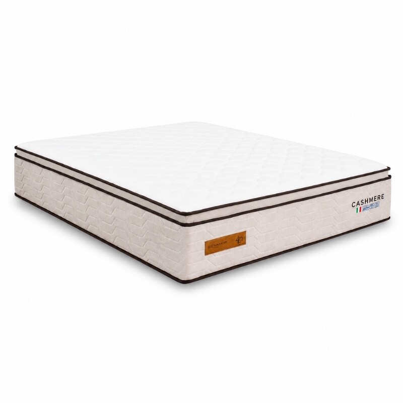 Colchão Casal Cashmere Prime 138x188x35 Molas Ensacadas - Bianchi | Suporta até 400kg